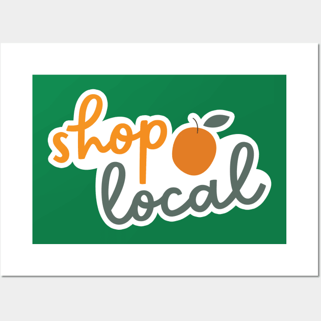 Shop Local - Orange Wall Art by Starline Hodge